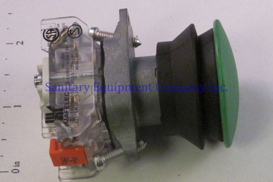 IILLUSTRATIVE IMAGE OF GREEN PUSH BUTTON MAFELAC 578