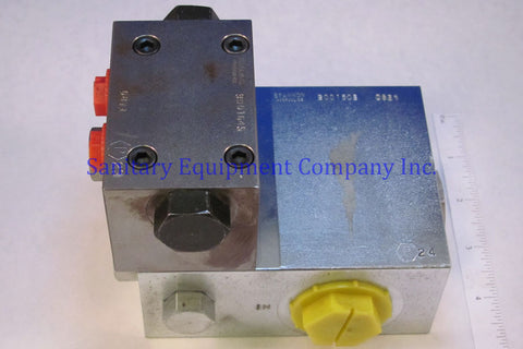 IILLUSTRATIVE IMAGE OF DOUBLE DIVERTER VALVE (STEEL BODY)