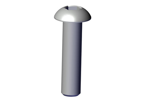 IILLUSTRATIVE IMAGE OF BOLT, 10-24 X 3/4" BUTTON HEAD