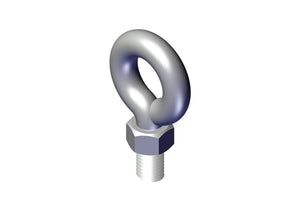 IILLUSTRATIVE IMAGE OF BOLT, 3/8-16 X 1" EYE BOLT ZINC W/NUT