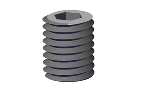IILLUSTRATIVE IMAGE OF SCREW, 5/8-11 3/4" POLY SET