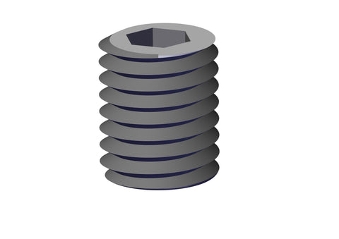 IILLUSTRATIVE IMAGE OF SCREW, 5/8-11 3/4" POLY SET
