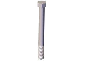 IILLUSTRATIVE IMAGE OF BOLT, 1/2"-13 X 5" ZINC HEX HEAD G5 BOLT