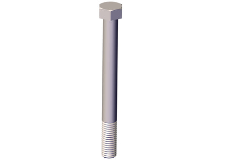 IILLUSTRATIVE IMAGE OF BOLT, 1/2"-13 X 5" ZINC HEX HEAD G5 BOLT