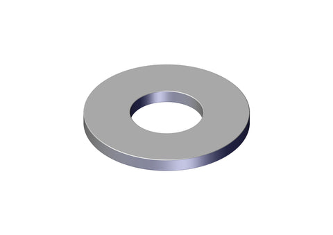 IILLUSTRATIVE IMAGE OF WASHER, W 3/8 USS FLAT ZINC PLATED