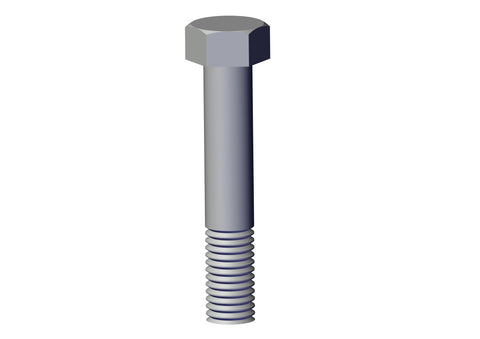 IILLUSTRATIVE IMAGE OF BOLT, 3/4" X 5" HEX HEAD