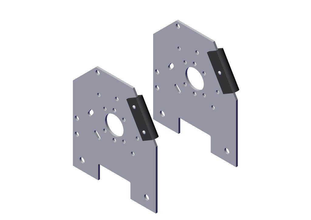 IILLUSTRATIVE IMAGE OF BRACKET, ALUMINUM MOUNTING BRACKETS - PAIR