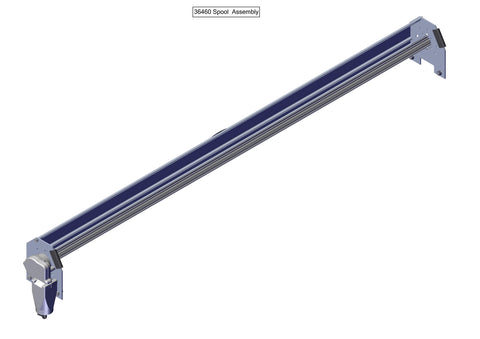 IILLUSTRATIVE IMAGE OF SPOOL KIT, TARPMASTER TARP SPOOL w/97" WIND DEFLECTOR & MOUNTING BRACKETS