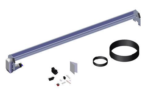 IILLUSTRATIVE IMAGE OF SPOOL KIT, SUPER DUTY TARP SPOOL w/103" AXLE SPOOL KIT & WIND DEFLECTOR