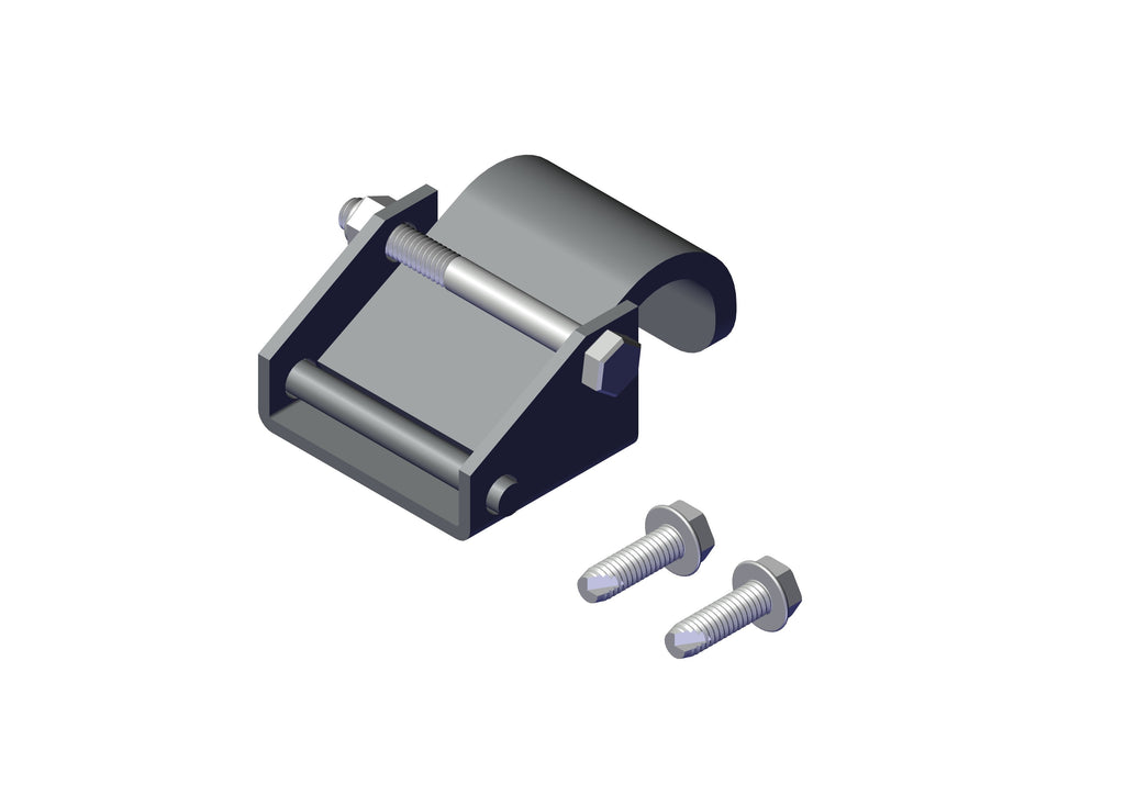 IILLUSTRATIVE IMAGE OF CLAMP, STEEL CLAMP FOR TARP SECURING ROD ZINC (EACH)