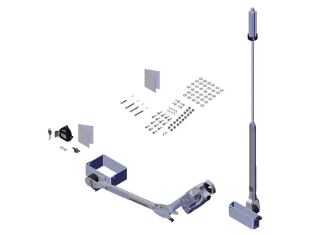 IILLUSTRATIVE IMAGE OF RITE-LOCK POWER ARM KIT, PASS STOWING w/EXT PIVOT & MULTI FLEX ARM FOR 3" AXLE-NO 6GA WIRE-12V TS