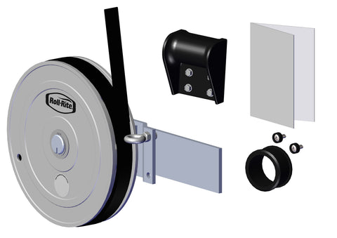 IILLUSTRATIVE IMAGE OF TARP RETURN,  FOR 2" AXLE w/MOUNTING PLATE FOR SHEET & POST TRAILERS