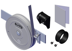 IILLUSTRATIVE IMAGE OF TARP RETURN, FOR 3" AXLE w/MOUNTING PLATE FOR SHEET & POST TRAILERS