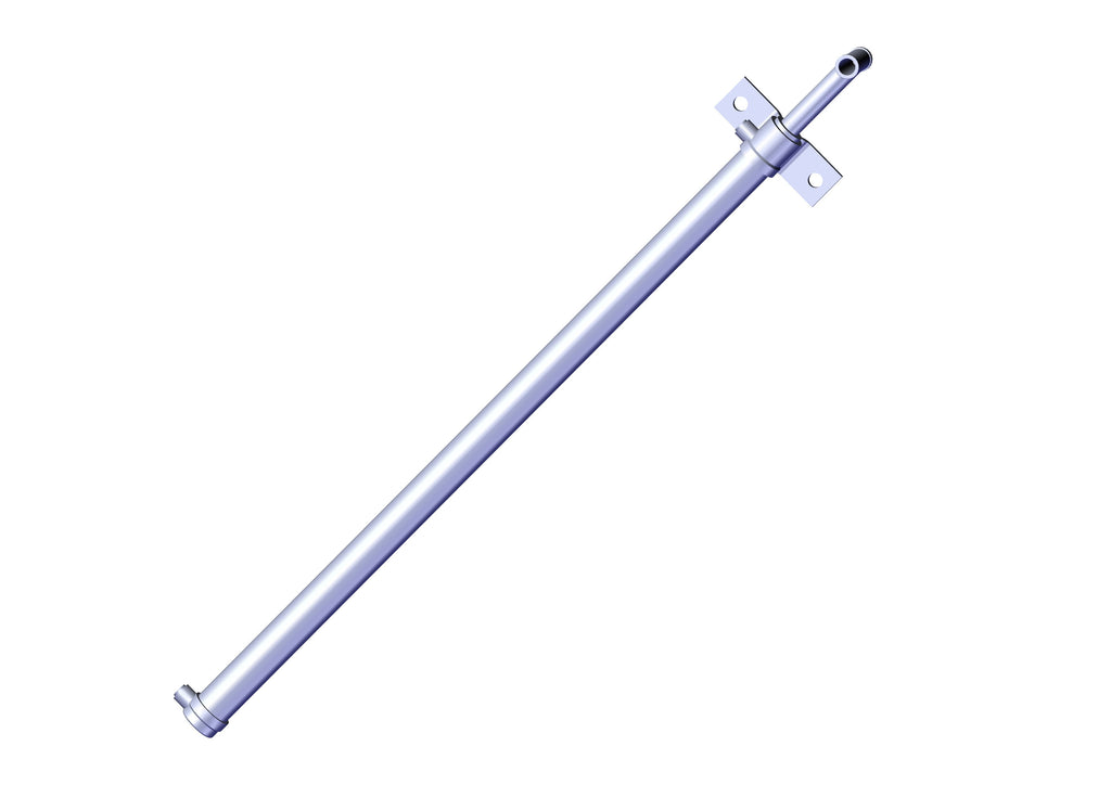 IILLUSTRATIVE IMAGE OF CYLINDER, 1.5" BORE X 36" STROKE DA, SINGLE FLANGE MOUNT