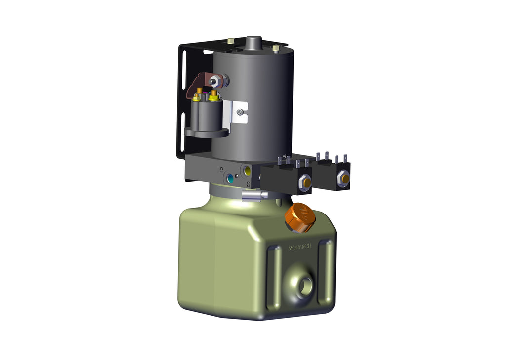 IILLUSTRATIVE IMAGE OF HYDRAULIC POWER UNIT, 24V, 2 VALVE