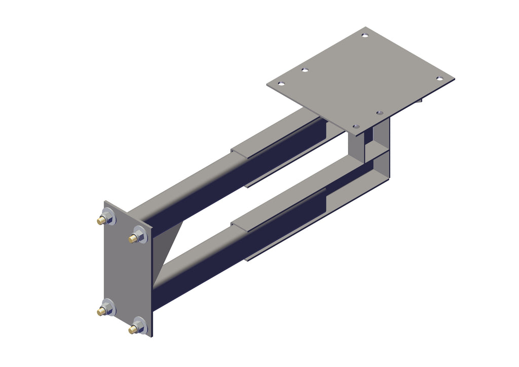 IILLUSTRATIVE IMAGE OF ADJUSTABLE STRAIGHT MOUNT, FOR 12&16 SPRING TOP MOUNT PIVOTS - RHS