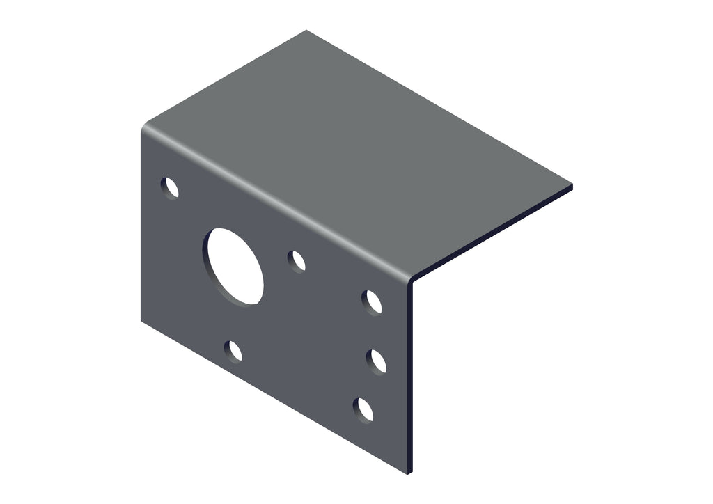 IILLUSTRATIVE IMAGE OF BRACKET, STEEL BRACKET SR, DRIVER 10GA 6.5 X 8