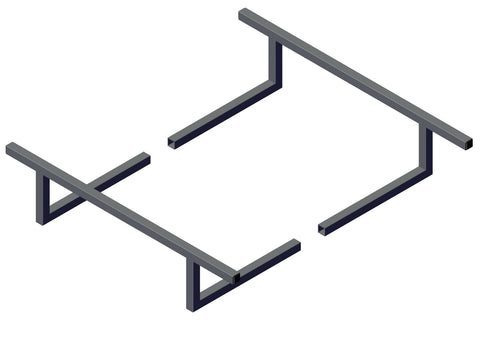 IILLUSTRATIVE IMAGE OF BRACKET, MOUNTING NARROW FOR 3" NARROW PROFILE SLIDING PIVOTS - SET
