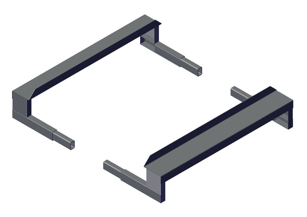 IILLUSTRATIVE IMAGE OF BRACKET, MOUNTING BRACKETS FOR STATIONARY TOP MOUNT PIVOTS - SET (BOX 1 & 2)