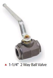 IILLUSTRATIVE IMAGE OF 1-1/4" 2 WAY BALL VALVE