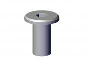 NUT, 1/4"-20 CAP CONN NUT CLEAR ZINC - POST BOLT FOR 90 DEG CORNERS