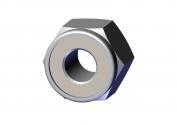 NUT, 1/4"-20 NYLOCK NUT ZINC