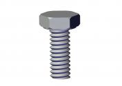 SCREW, 1/4"-20 X 5/8" HEX CAP SCREW GRADE 5 ZINC DOM