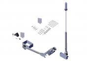 RITE-LOCK POWER ARM KIT, PASS STOWING w/EXT PIVOT & MULTI FLEX ARM FOR 3" AXLE-NO 6GA WIRE-12V TS