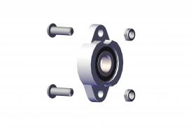 BEARING, 3/4" FLANGED AXLE BEARING W/ BOLTS