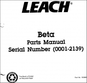 Manuals - Leach - Parts - Beta